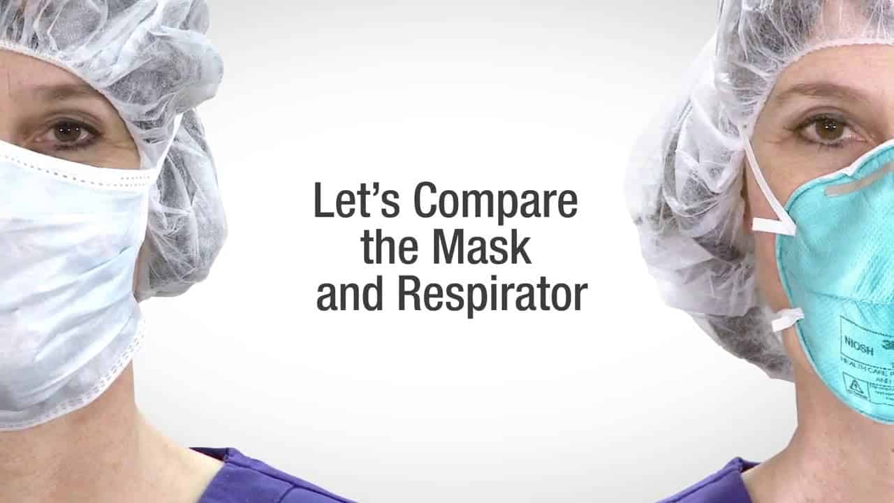 Respirators and Surgical Masks A Comparison •